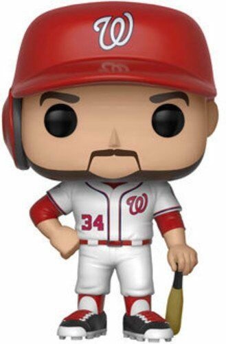 FUNKO POP MLB WASHINGTON NATIONALS BRYCE HARPER FIGURE 30221 w/ Protector Case