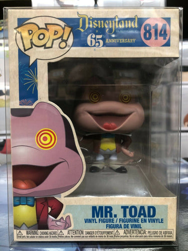 Funko Pop! Disneyland Resort 65th Anniversary Mr. TOAD Figure #814 w/ Protector