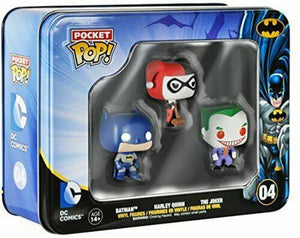 Batman DC Comics Pocket Pop! Mini Vinyl Figure 3-Pack Tin