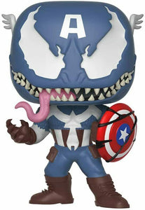 Funko Pop Marvel 32686 Venomized Captain America Vinyl Figure 364 w/ Protector