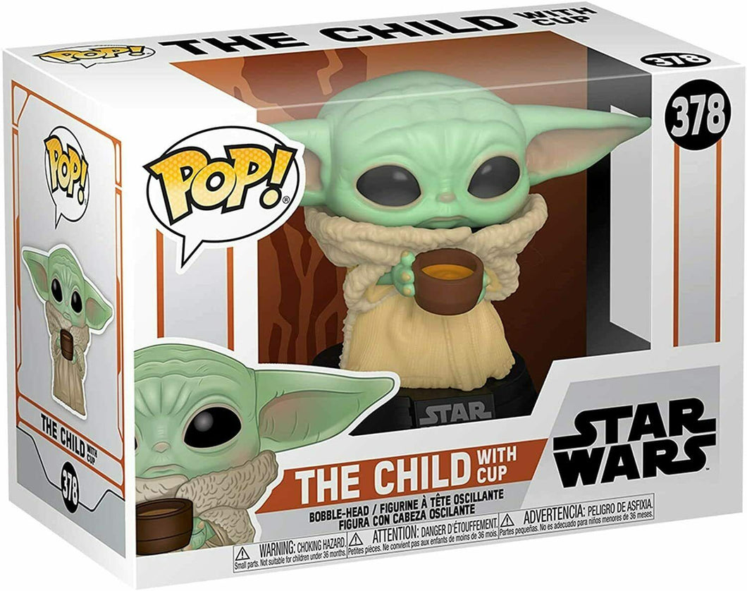 Funko POP! Star Wars The CHILD with Cup Figure #378 w/ Protector