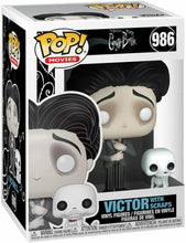 Load image into Gallery viewer, Funko POP! Movies: Corpse Bride VICTOR with Scraps Figure #986 w/ Protector