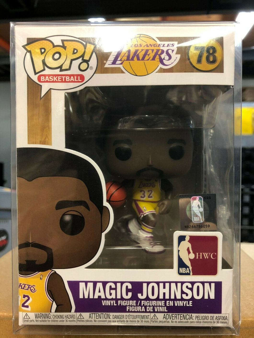 Funko NBA Los Angeles Lakers Classics Pop Magic Johnson Home Figure