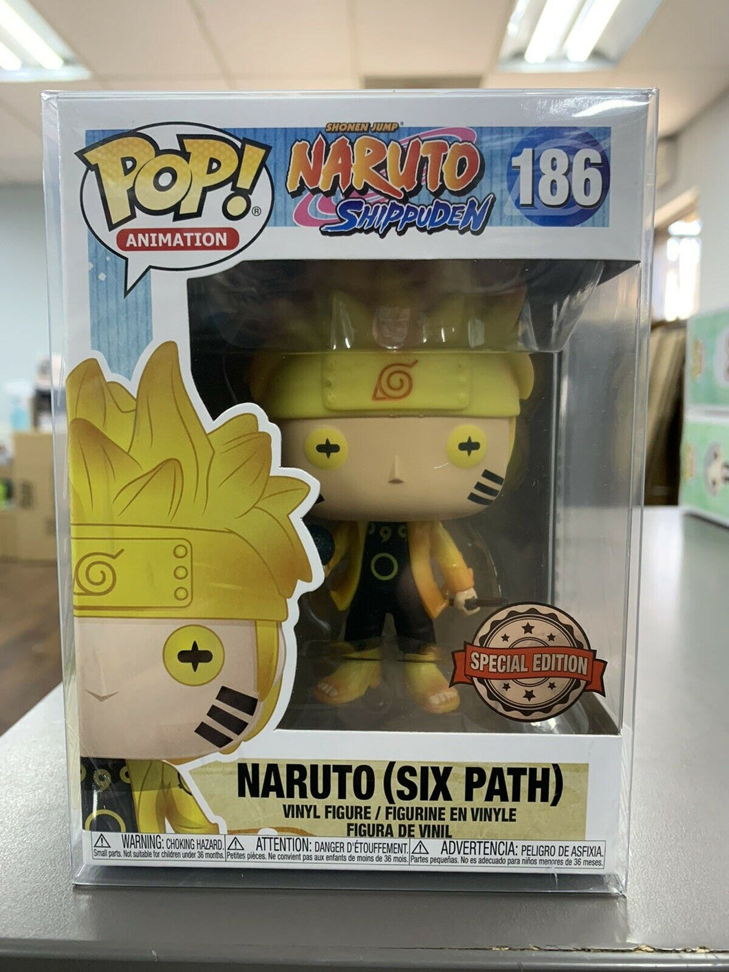 Funko POP! Naruto NARUTO SIX PATH Figure Special Edition MINT #186 w/ Protector