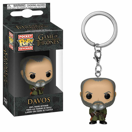 Game of Thrones Davos Pocket Pop! Key Chain NEW