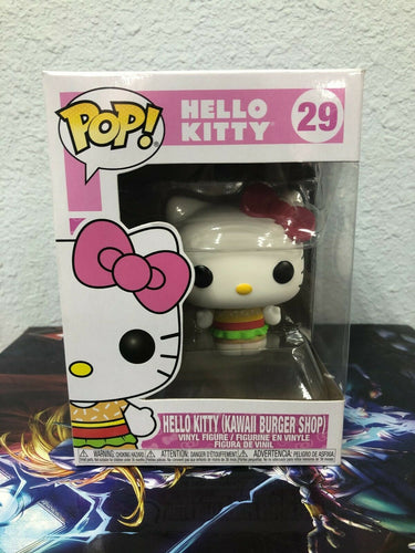 Funko POP! Hello Kitty HELLO KITTY KAWAII BURGER SHOP Figure #29 w/ Protector