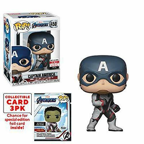 Funko Pop Marvel Avengers Endgame Captain America w/ Cards EE Exclusive