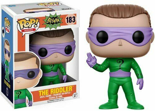 Funko POP! Batman Classic 1966 TV Series RIDDLER Figure #183 DAMAGE BOX