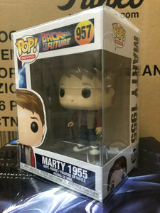 Funko POP! Movies: Back to the Future MARTY 1955 Figure #957 w/ Protector