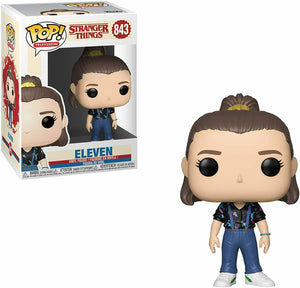 Funko POP! TV: Stranger Things ELEVEN w/ Suspenders Figure #843 w/ Protector
