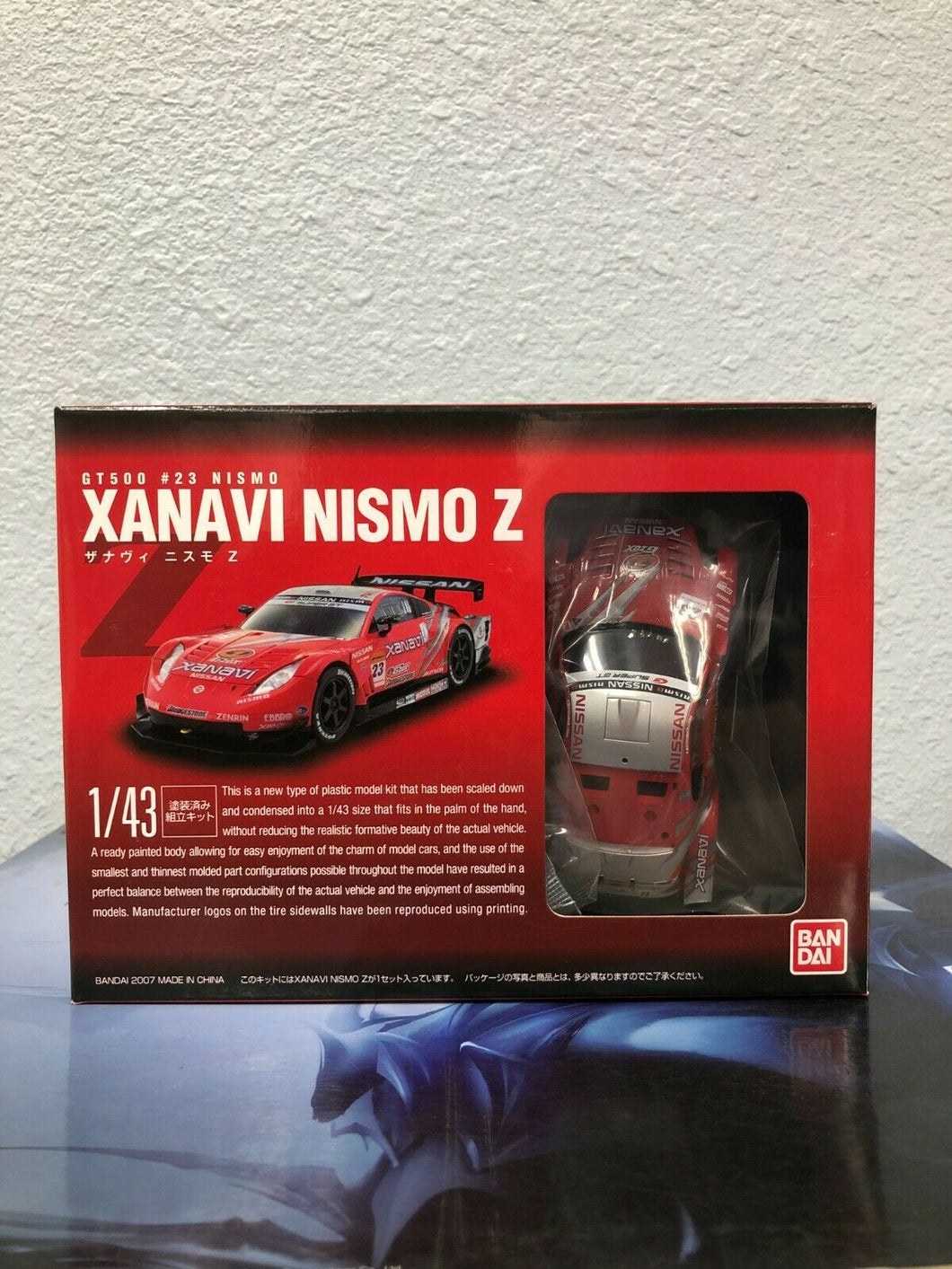 Bandai GT500 #23 XANAVI NISMO Z Model Car 1/43 Scale