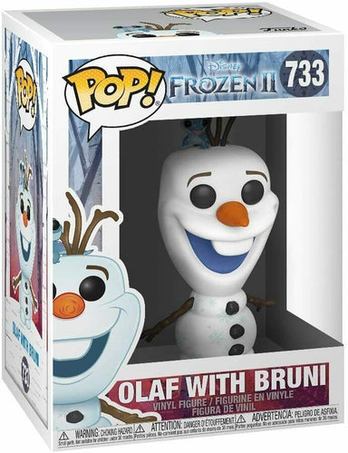 Funko POP! Disney: Frozen 2 OLAF with BRUNI Figure #733 w/ Protector