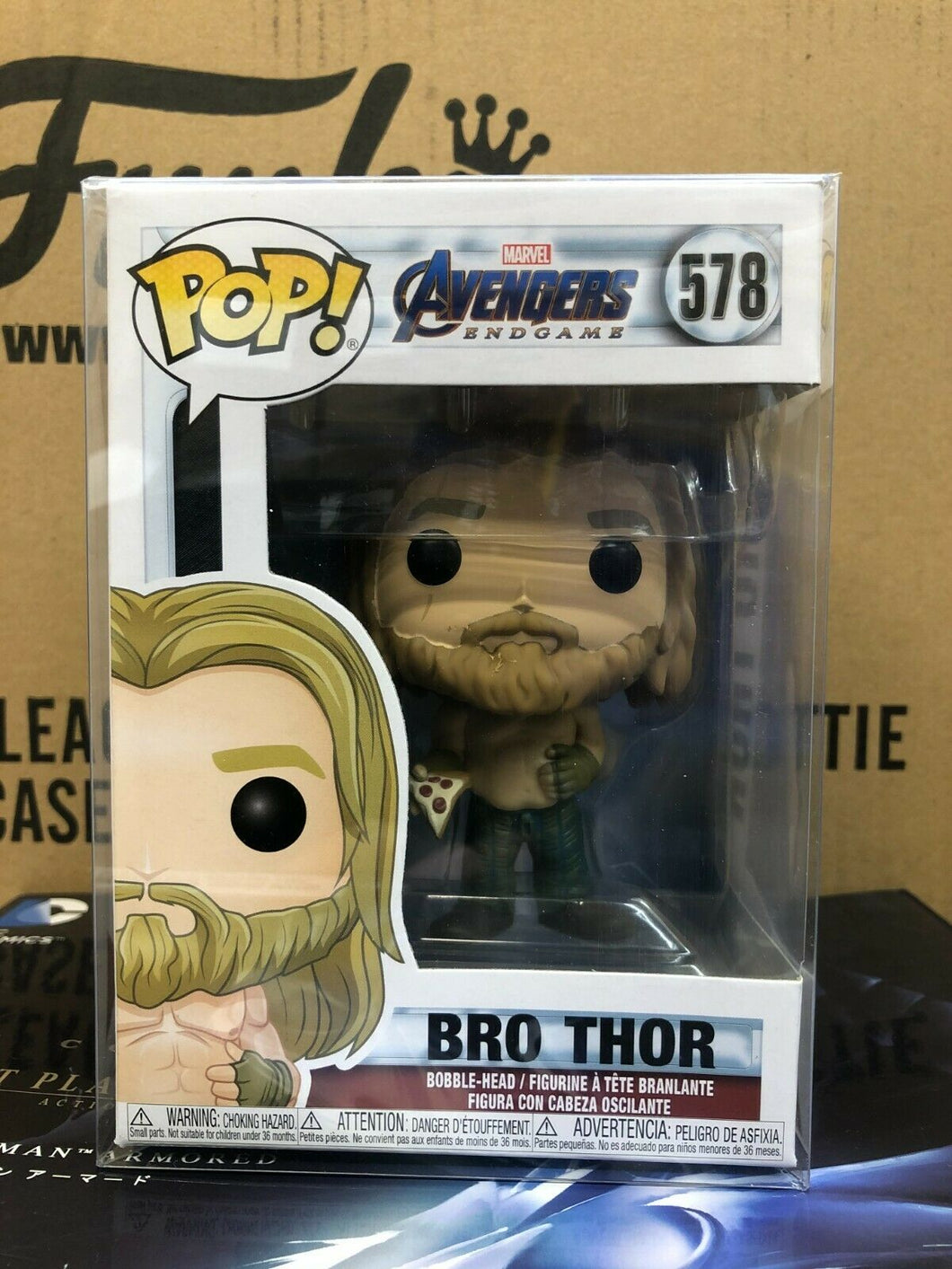 Funko POP! Marvel: Avengers Endgame BRO THOR with Pizza Figure #578 w/ Protector