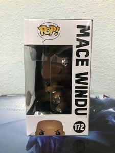 Funko POP! Star Wars MACE WINDU Special Edition Figure #172 w/ Protector