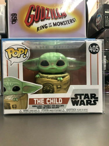 Funko POP! Star Wars: Mandalorian THE CHILD with Bag Figure #405 w/ Protector