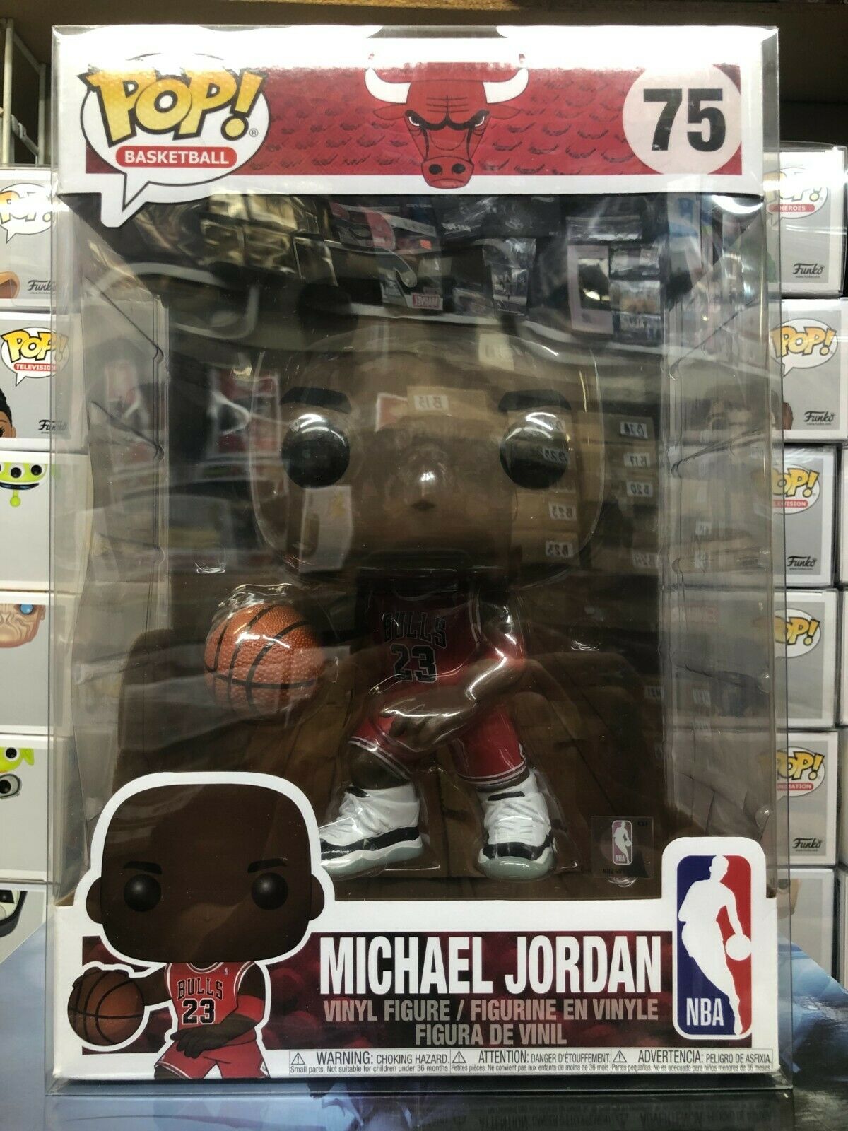 Funko Pop Michael Jordan 10インチ　ジャンボサイズ75 Funko Pop Basketball : NBA Bulls Michael Jordan #75 10