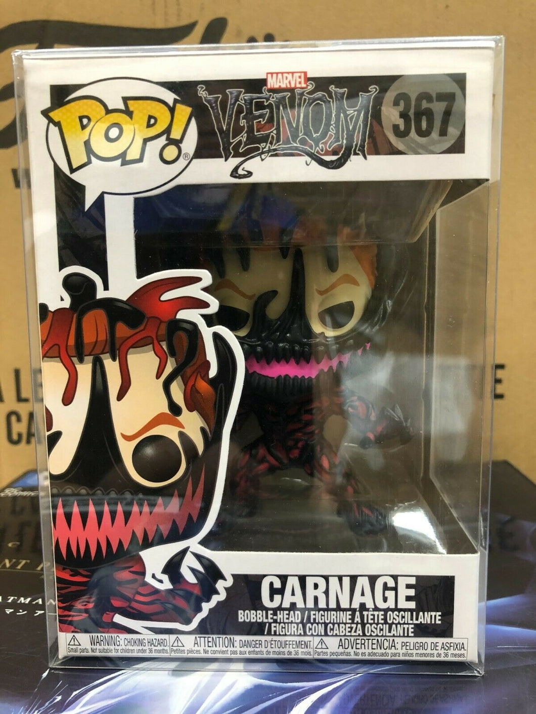Funko POP! Marvel Venom CARNAGE Figure #367 w/ Protector – Toystops