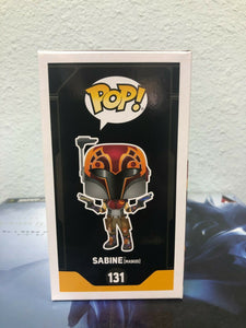 Funko POP! Star Wars Rebels SABINE in Mask Special Edition #131 w/ Protector