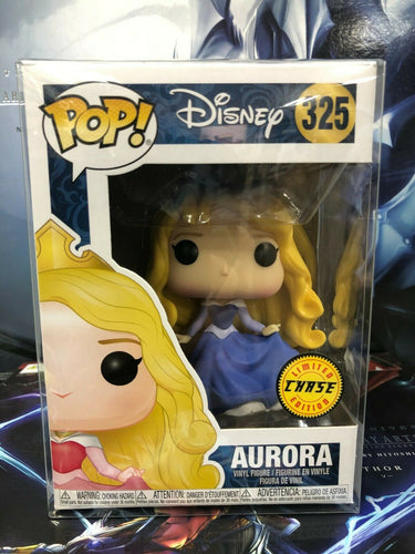 Funko POP! Disney: Princess AURORA Blue Dress CHASE Figure #325 w/ Protector