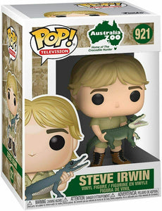 Funko POP! TV:  Australia Zoo STEVE IRWIN Figure #921 w/ Protector