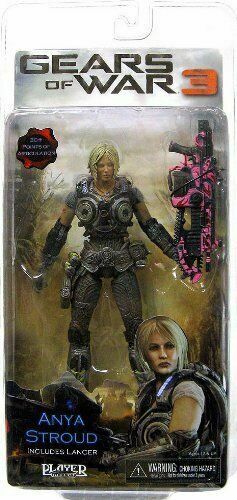 ANYA STROUD Gears of War 3 7 inch Video Game Figure Pink Lancer Variant NEW