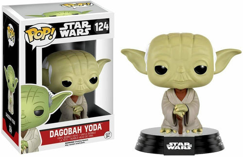Funko Pop Star Wars The Force Awakens: Dagobah Yoda Figure  #10105 w/ Protector