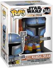 Load image into Gallery viewer, Funko POP! Star Wars HEAVY INFANTRY MANDALORIAN Figure #348 w/ Protector