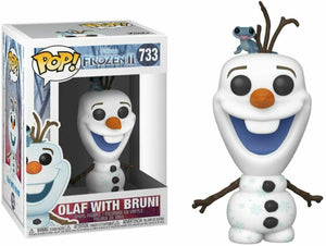 Funko POP! Disney: Frozen 2 OLAF with BRUNI Figure #733 w/ Protector