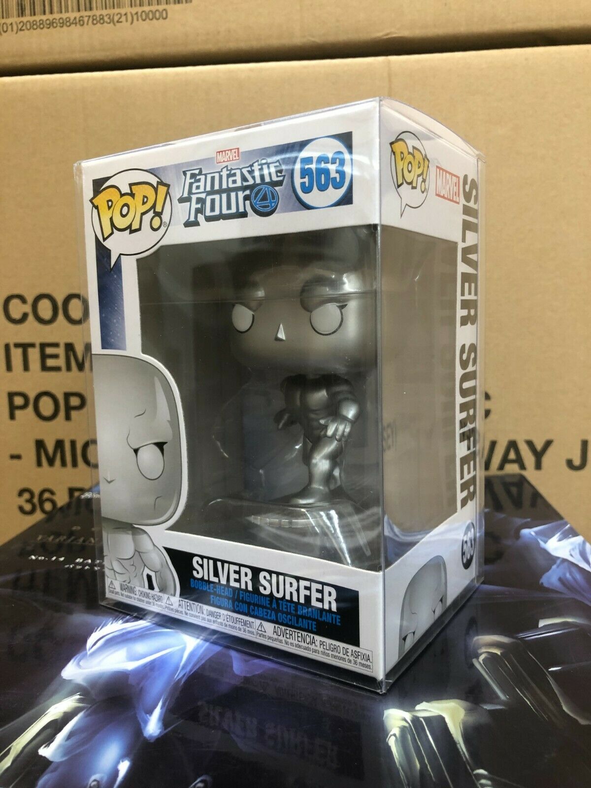  Funko Pop! Marvel: Fantastic Four - Silver Surfer : Toys & Games