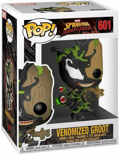 Funko POP! Marvel: Spiderman VENOMIZED GROOT Figure #601 w/ Protector