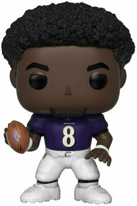 Funko POP! NFL LAMAR JACKSON Baltimore Ravens Figure #120 DAMAGE BOX