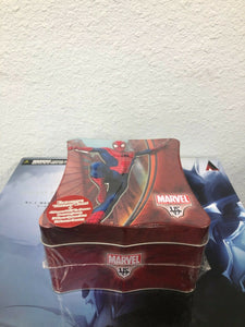 Upper Deck Marvel Definitive Super Hero TCG Booster Packs SPIDER-MAN Tin Box Set