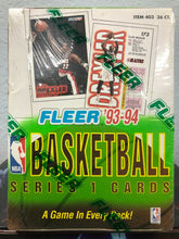 Load image into Gallery viewer, Fleer 1993-94 Basketball Series 1 Cards Hobby BOX NEW/SEALED