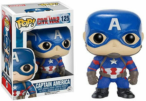 FUNKO Pop! Marvel Captain America Civil War Captain America #125  w/ Protector
