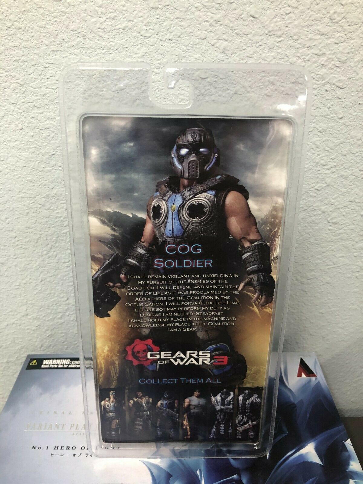 neca gears of war NECA Gears of War 3 COG SOLDIER w/ Retro Lancer 7" Action Figure – Toystops