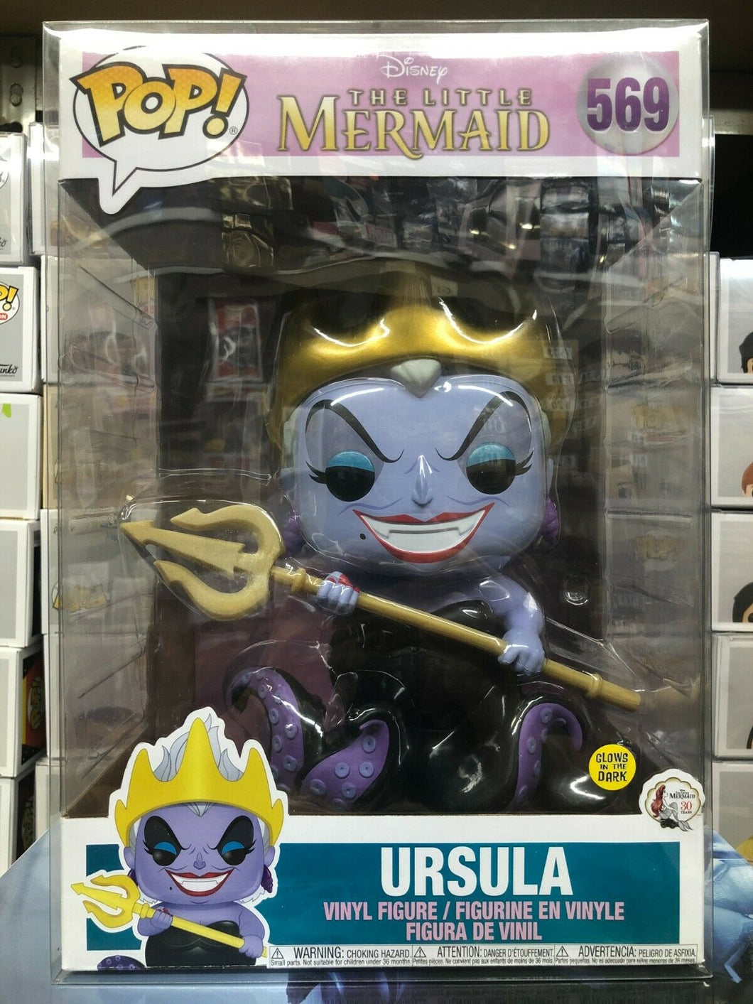 Funko Pop! Disney: The Little Mermaid URSULA 10-inch Figure #569 w/ Protector