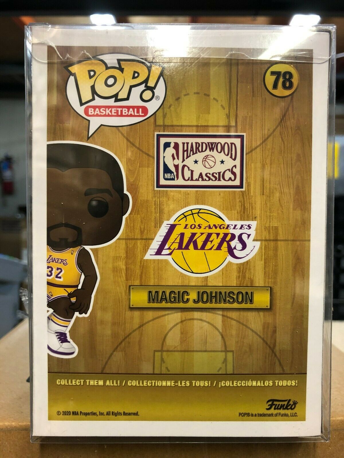 Funko NBA Los Angeles Lakers Classics Pop Magic Johnson Home Figure