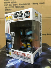 Load image into Gallery viewer, Funko POP! Star Wars HEAVY INFANTRY MANDALORIAN Figure #348 w/ Protector