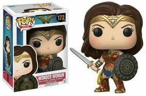 Funko POP! Heros: DC Comics WONDER WOMEN Figure #172 w/ Protector