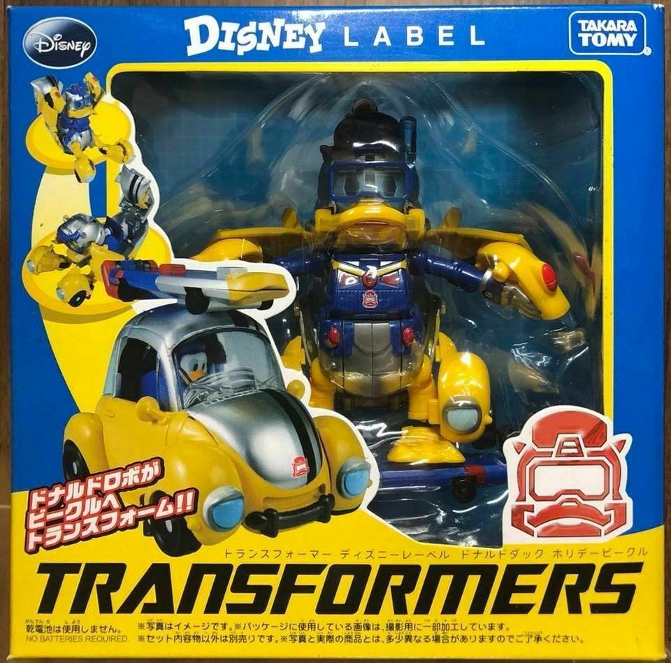 Transformers Takara Disney Label Bumblebee Donald Duck MISB in USA