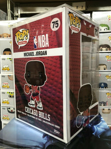 Funko Pop! Basketball: NBA Bulls MICHAEL JORDAN 10-inch Figure #75 w/ Protector