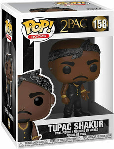 Funko POP! Rocks TUPAC SHAKUR in Vest with Bandana Figure #158 w/ Protector