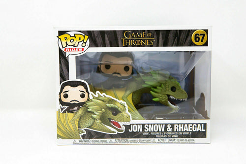Funko POP! Game of Thrones JON SNOW & RHAEGAL #67 Figure DAMAGE BOX