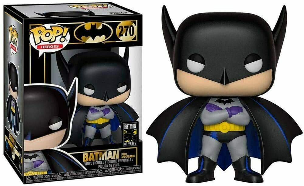 Batman 1st Appearance 1939 80th Anniversary Pop! Vinyl Figure w/ Protector