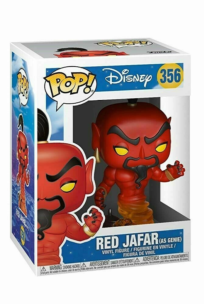 Funko POP! Disney RED JAFAR as Genie Figure #356 DAMAGE BOX