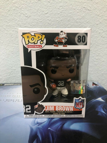 Funko POP! NFL JIM BROWN Figure #80 w/ Protector