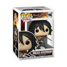 Load image into Gallery viewer, Funko POP Animation: Attack On Titans - Mikasa Ackerman Figure w/ Protector