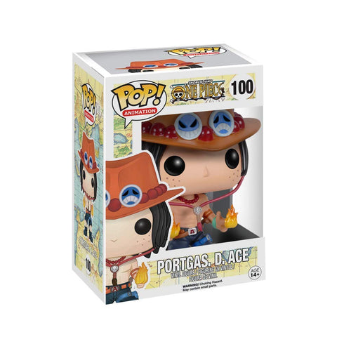 Funko POP Anime: One Piece Portgas D. Ace Action Figure,Multi-colored,3.75 inches