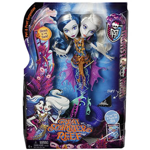 Monster High Great Scarrier Reef PERI & PEARL SERPENTINE Doll