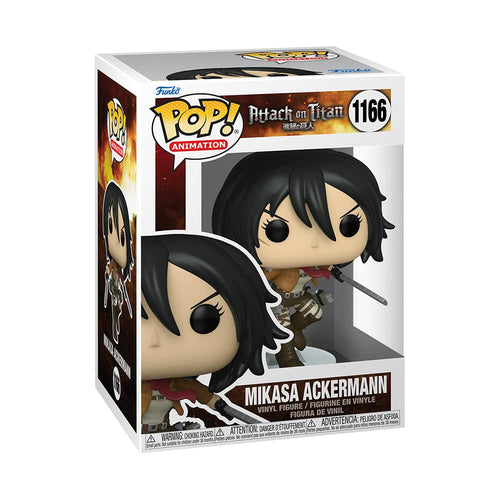 Funko POP Animation: Attack On Titans - Mikasa Ackerman Figure w/ Protector